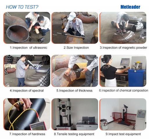 Carbon steel pipe fittings test