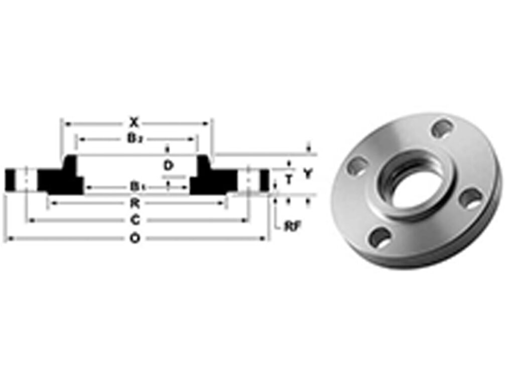 Socket welding flange product drawings