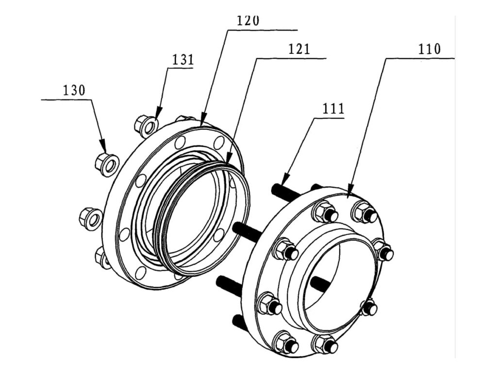 Compact flange drawing