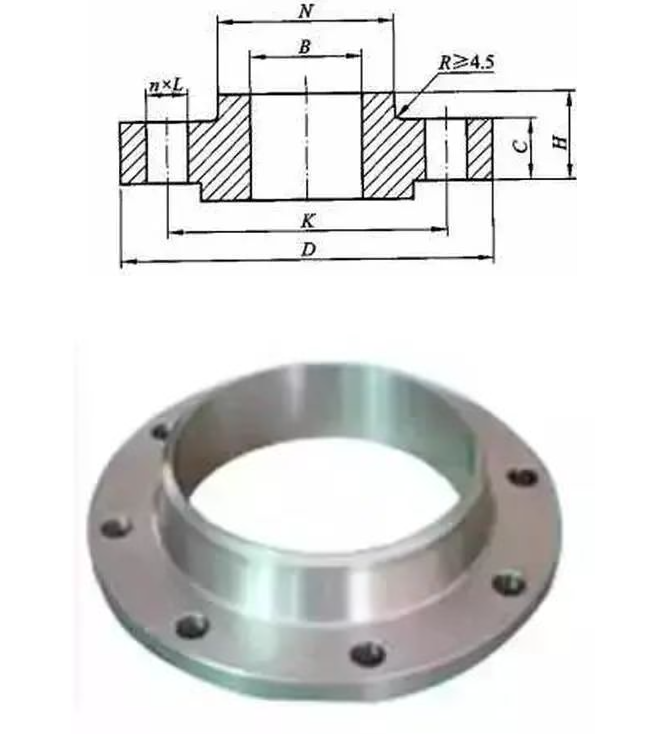 American standard neck butt welding flange